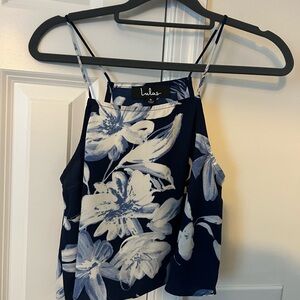 Lulu's Navy Floral Maxi Set